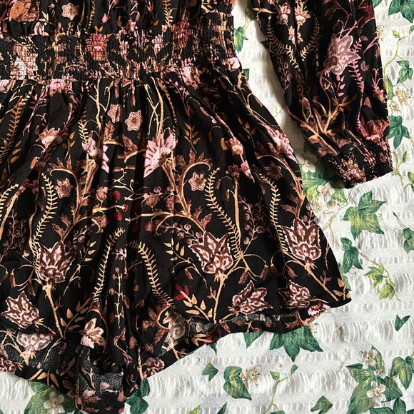 FREE PEOPLE Off-Shoulder Floral Romper - Picture 4 of 5